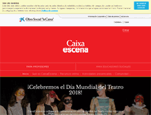 Tablet Screenshot of caixaescena.org